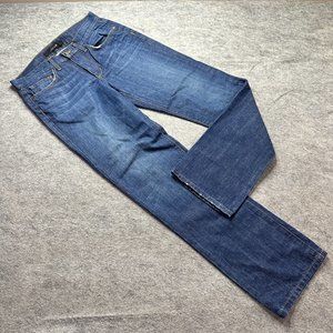 Joe's Jeans Men 30 x 34 Blue Rebel Straight Leg Mid Rise Dark Wash